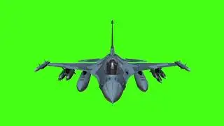 American fighter plane on Green screen | F-16 on Green screen | Free stock footage | Chroma key