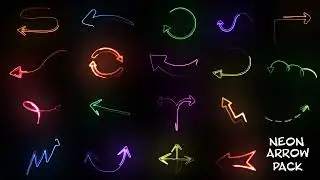 Neon Arrow Pack | Davinci Resolve Template