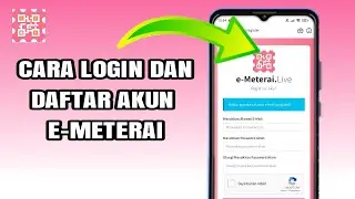 Cara Login E Meterai - Tutorial Login Dan Daftar Akun E meterai