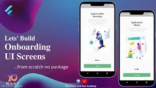 Flutter Tutorial: Onboarding UI Screen from Scratch without any library