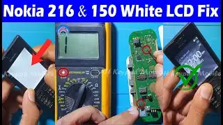 Nokia 216 & 150 (RM-1187 RM-1190) White LCD Problem ic Full Ways Jumper