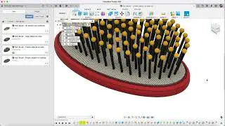 Autodesk Fusion 360 - Lofting Objects - Hairbrush model part 5
