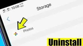 How to uninstall Google photos app