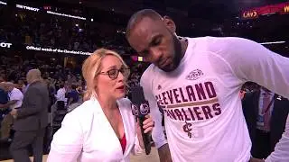 LeBron & Kyrie Postgame Interview   Game 4   Warriors vs Cavaliers   June 9, 2017   2017 NBA Finals