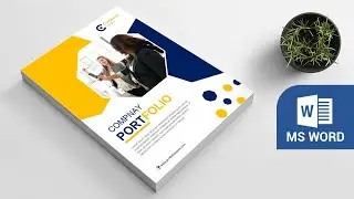 How to Create Portfolio Cover Design in MS Word  I  DOWNLOAD FREE ⬇ (2023)
