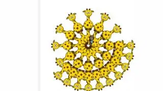 Digital Giraffe Rangoli #shorts #satisfyingvideo #satisfyingvideoyoutubeshorts