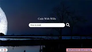 expandable search bar on click with html css JavaScript || 