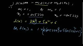 Gaussian Legendre /Quadrature method with 2 point scheme. Gauss Legendre Method