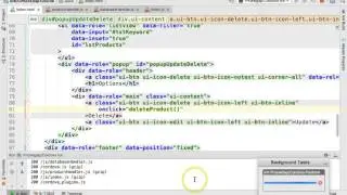Deleting a row from Web SQL (SQLite) using JavaScript Table Tutorial