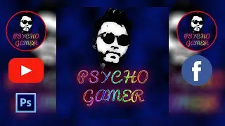 How to make my youtube profile logo [GAMING] in photoshop cs6 2022