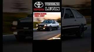 Evolution of Toyota Corolla Levin/Sprinter Trueno (1972-2000)