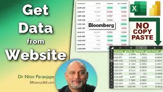 Power BI and Excel - Get data from website - no copy paste - auto refresh