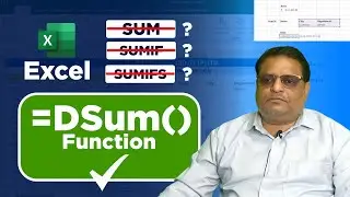 DSUM function : Why DSUM Will Replace SUM, SUMIF & SUMIFS Forever! 2025 Excel Revolution 