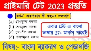 primary tet preparation 2023 | wb primary tet preparation 2023 | primary tet bengali pedagogy