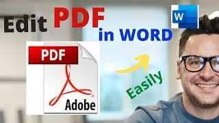 How to Open PDF file in Microsoft Word and Edit PDF File in MS Word, Change PDF file to MS Word file