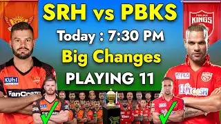 IPL 2023 | Sunrisers Hyderabad vs Punjab Kings Playing 11 2023 | SRH vs PBKS Playing 11 2023