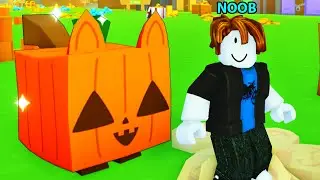 Noob With Strongest Halloween Pet in Pet Simulator X