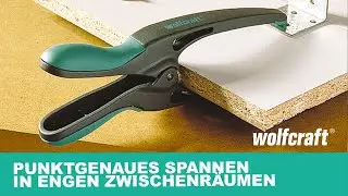 Spitzfederzwinge: Punktgenaues Spannen in engen Zwischenräumen | wolfcraft