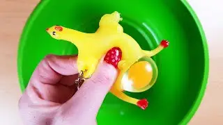 Making Jiggly Slime with Anti-Stress Water Squishes