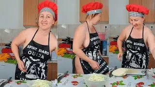 Vegetables for shawarma. Cooking with Mila. Cooking show. Mila naturist.