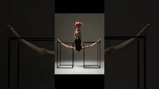 🇺🇦 Model poses for photoshoot📸 Rhythmic Gymnastics. Model Eva