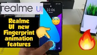Realme ui fingerprint animation and features