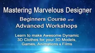 Marvelous Designer Beginners Course & Workshops Promo