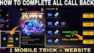 HOW TO COMPLETE CALL BACK EVENT IN FREE FIRE || FREE FIRE NEW CALL BACK EVENT KAISE COMPLETE KAREN