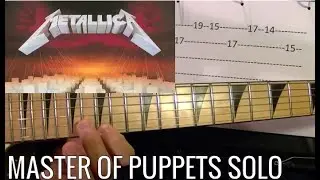 Master of Puppets Solo - Metallica - Guitar Lesson