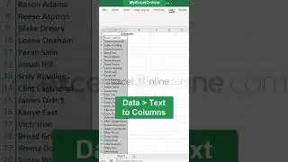 Text to Columns in Excel 🤯 #excel #msexcel #shorts #myexcelonline