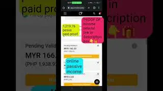 pesos 1,219.76 payout proof of income referral link in description box 👇🎁