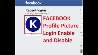 Facebook Profile picture login enable and disable simple steps