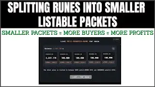 Increase Profits: Split Runes Your Runes