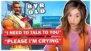 8 Year Old SCARES Pokimane with Message on Fortnite!