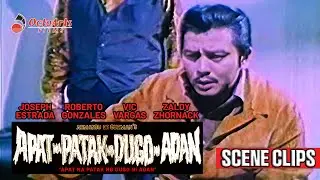 APAT NA PATAK NG DUGO NI ADAN (1971) | SCENE CLIPS 2 | Joseph Estrada, Vic Vargas, Roberto Gonzalez