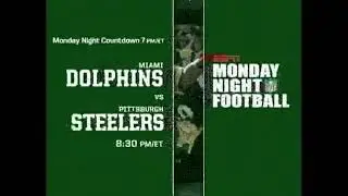 Monday Night Football  (2007) Promo - ESPN - Dolphins Steelers