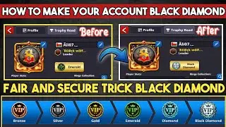 How To Make Your Account Black Diamond In 8 Ball Pool || Screat Trick 2024 ||