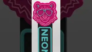 3D printed beer tap handle for Neon Bear Brewery