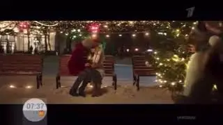 Новогодняя заставка первого канала белка кидается снежком 2020