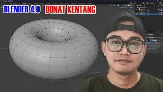 Blender 4.0 | Tutorial Membuat Donat Part 1 | Modelling