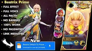 🔥new script skin beatrix prime Mobile legends no password 💫