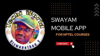 SWAYAM Mobile App | NPTEL Course View | Demo | தமிழ்