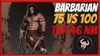 Diablo 4 Level 75 vs 100!! #barbarian #doubleswing #diablo4