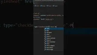 Which tag creates a check box for a form in html?