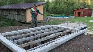 Строю потолок для заливки бетоном погреба!