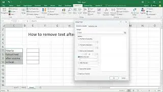 How to remove text after first space in excel