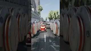 Pixar Cars 6 Huge Bollard Crash – BeamNG.drive