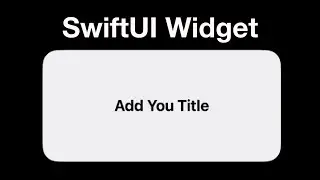 WidgetKit: Simple Text Widget