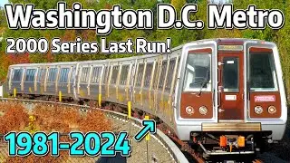 ⁴ᴷ⁶⁰ TRIP REPORT - Last Run of the Washington Metro 2000 Series Cars!