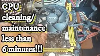 How To Clean Computer CPU  In Less Than 6 Minutes!